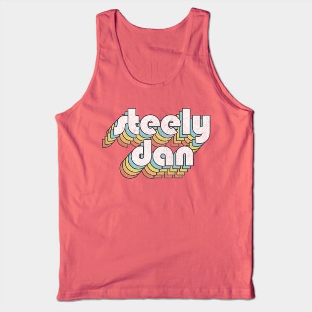 Steely Dan /// Retro Faded-Style Typography Design Tank Top by DankFutura